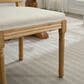 Hearth and Haven Upholstered Side Chair with Square Backrest in Beige (Set of 2), , large