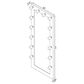 Coaster Zayan Floor Mirror in White Gloss, , large