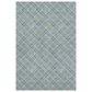Dalyn Rug Company Soft Essentials Plaid Teal 5" x 7"6" Indoor/Outdoor Area Rug, , large