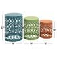 Maple and Jade 3-Piece Nesting Geometric End Table Set in Bright Blue, Green and Orange, , large