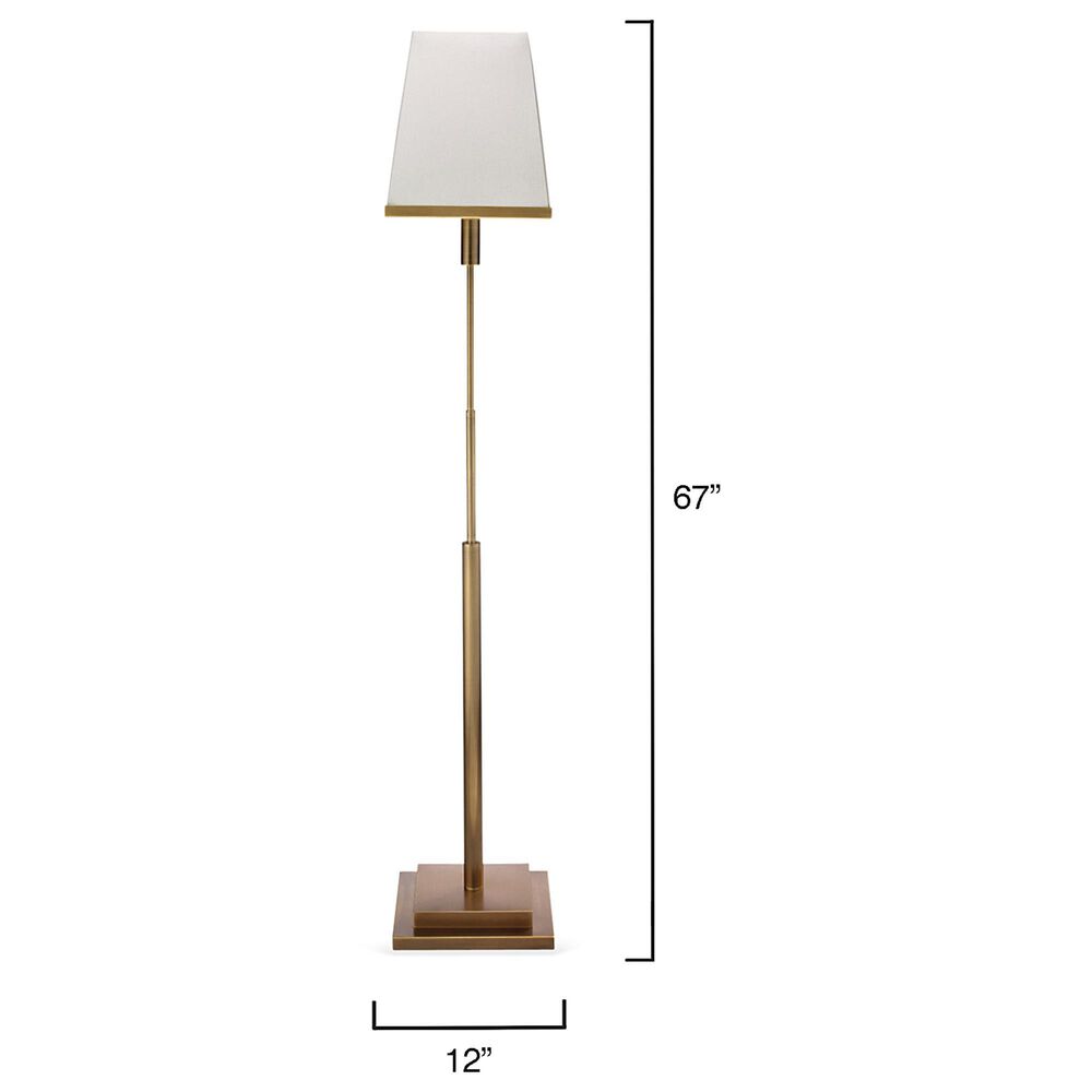 Splendor Living Brighton Floor Lamp in Brass and Gold, , large