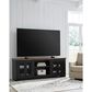 Ashley Wildenauer 76" Extra Large TV Stand with Fireplace Option in Brown and Black, , large
