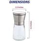 HIC Kitchen Adjustable Spice Grinder in Silver, , large