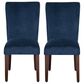 Kinfine Parsons Dining Chair with Dark Navy Cushion in Dark Walnut (Set of 2), , large