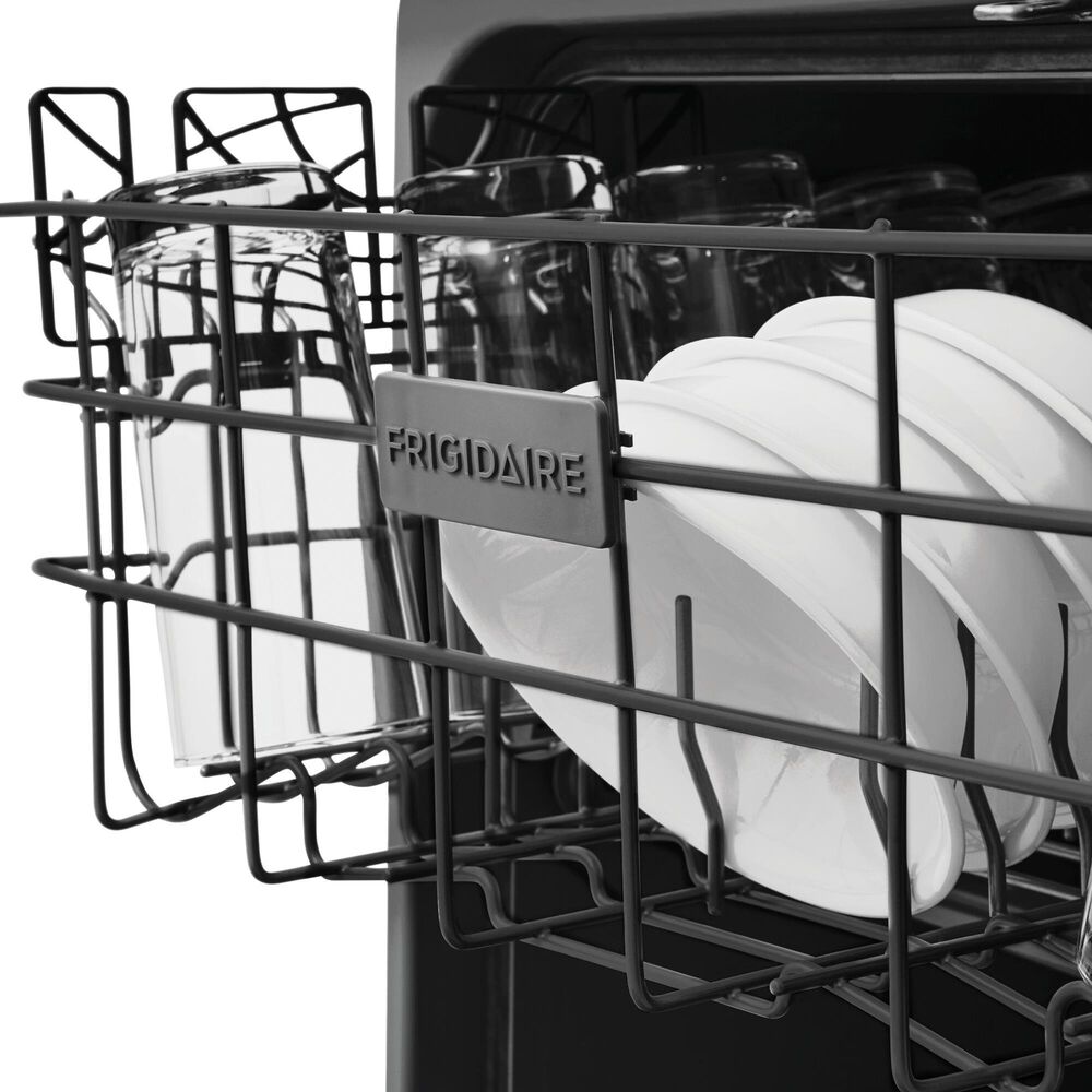 Frigidaire 4-Piece Kitchen Package with 25.6 Cu. Ft. 36" Standard Depth Refrigerator, 30" Electric Range, 1.8 Cu. Ft. Over-The-Range Microwave, 24 in. Built-In Dishwasher in Stainless Steel, , large