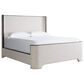 Furniture Worldwide Modern 4 Piece King Panel Bedroom Set in Sable with USB Ports and Outlets, , large