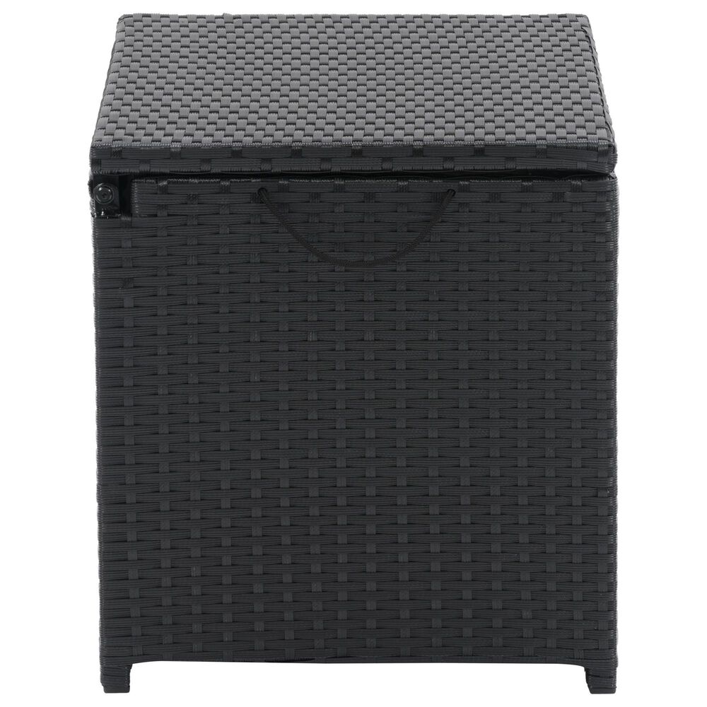 CorLiving Parksville Patio Cooler Table in Black, , large