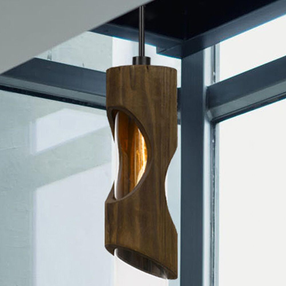 Cal Lighting Zamora 1-Light Pendant Celling Light in Smoky, , large