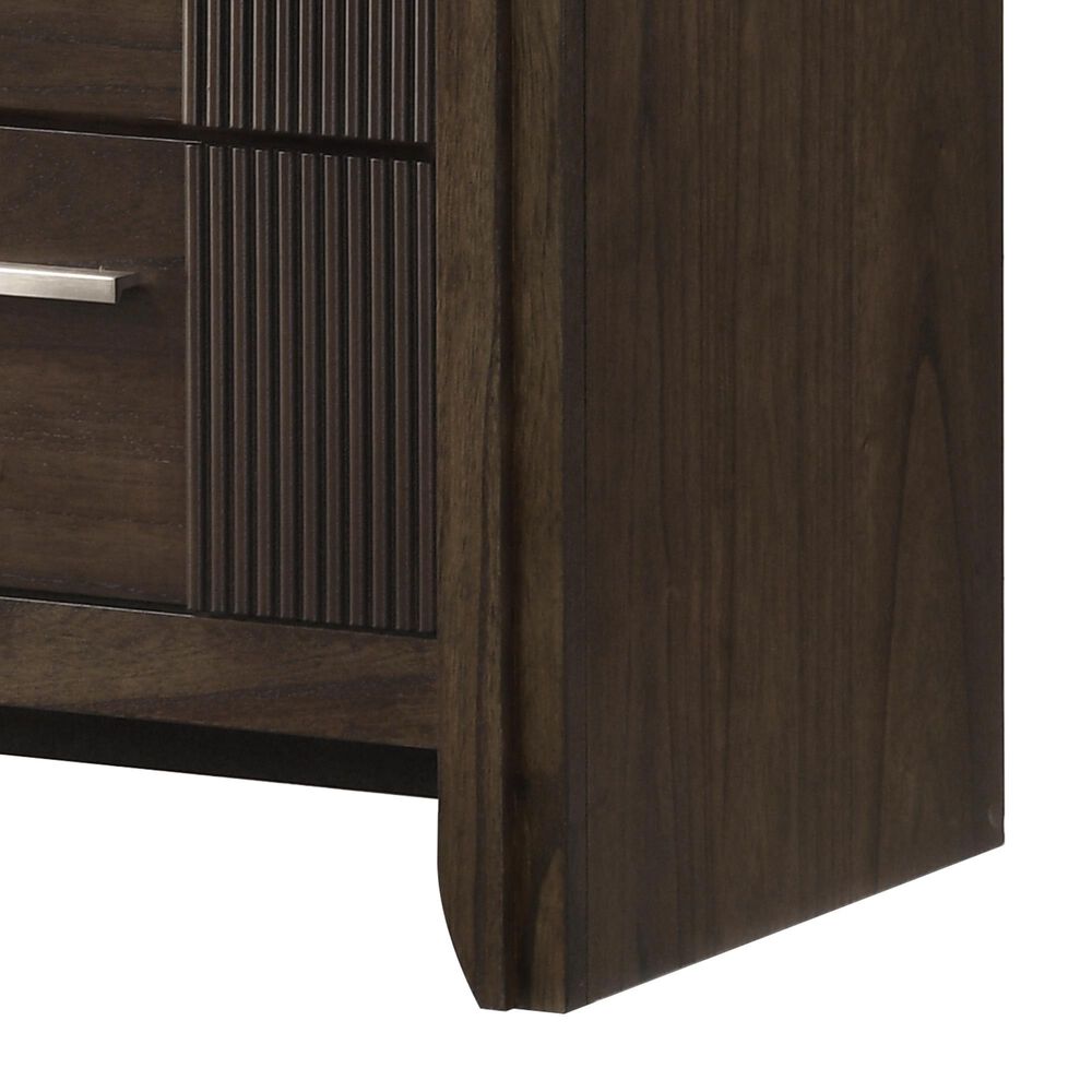 Titanic Furniture Branx 2-Drawer Nightstand in Brown, , large