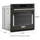 KitchenAid 27" Single Wall Oven with Air Fry Mode in Black Stainless Steel and PrintShield, , large