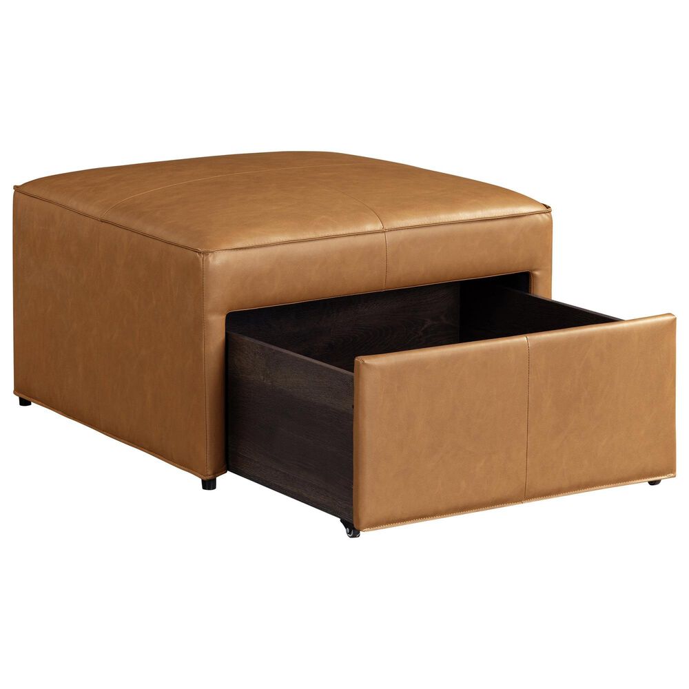 Lifestyle Solutions Hailey Storage Ottoman in Camel, , large