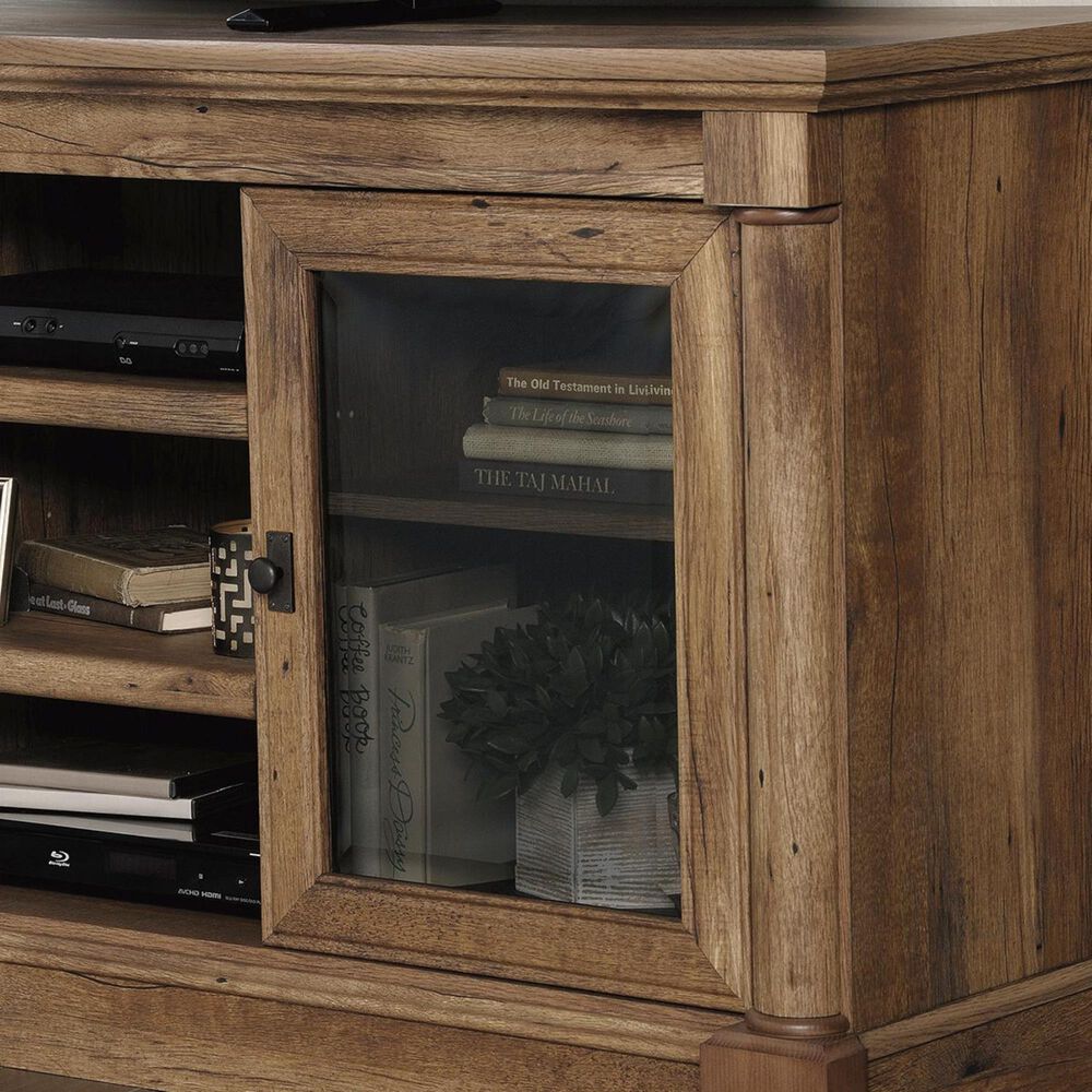 Sauder Palladia 59.5" Entertainment Credenza in Vintage Oak NFM