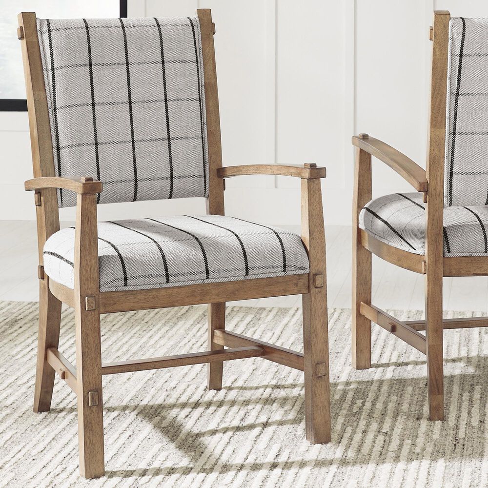 Ashley Ridgester Arm Chair in Light Brown, , large