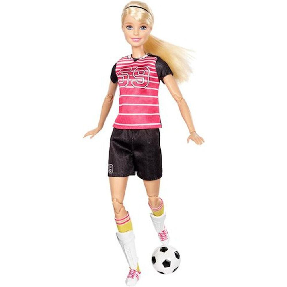 Barbie Made to Move Soccer Player Doll , , large