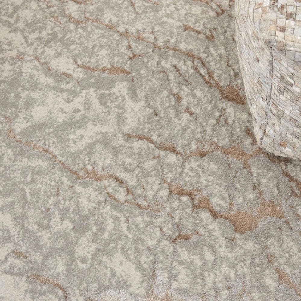 Nourison Metallic 5&#39;3&quot; x 7&#39;3&quot; Grey Mocha Area Rug, , large