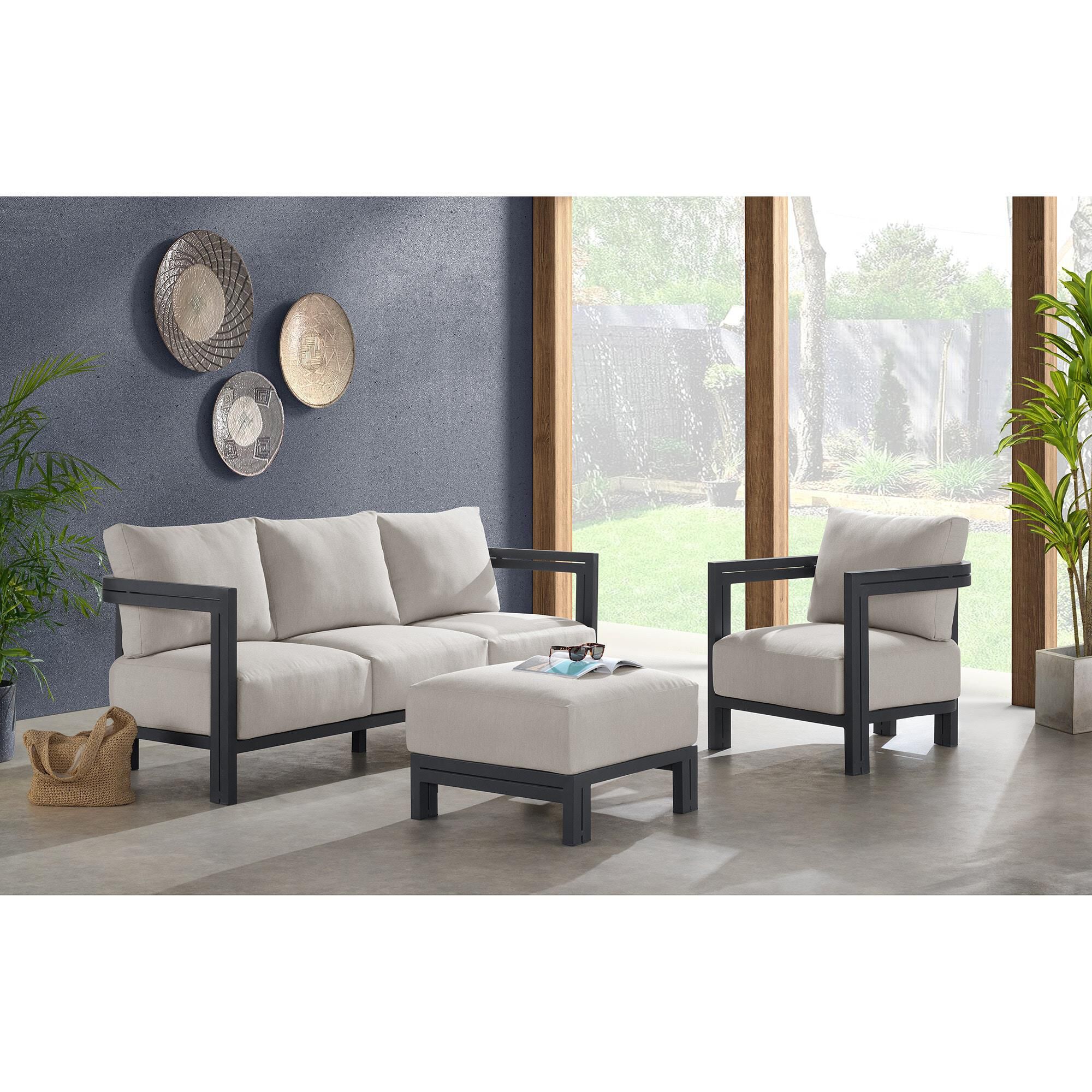 PLAYA SOFA Base W1545 グレー Mayberry Hill Playa Stationary Sofa in Beige