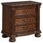 Ashley Lavinton 3-Drawer Nightstand in Cherry Brown, , large