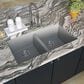 MS International 32.5" 50/50 Undermount Double Bowl Kitchen Sink in Matte Gray, , large