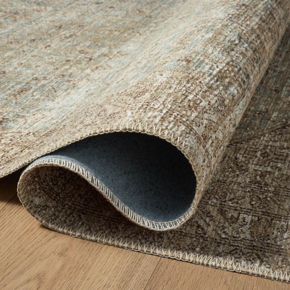 Amber Lewis x Loloi Cambria Aqua and Natural 8'6" x 11'6" Area Rug, , large