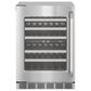 Thermador 24" Glass Door Wine Cooler with Professional Handle Left Hinge in Stainless Steel, , large