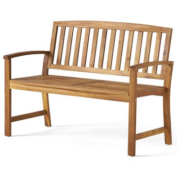 Hearth and Haven Loja Patio Bench in Teak, , large