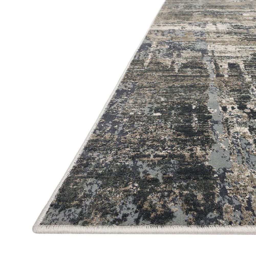 Loloi Cascade CAS-03 7&#39;10&quot; x 10&#39;10&quot; Ivory and Charcoal Area Rug, , large