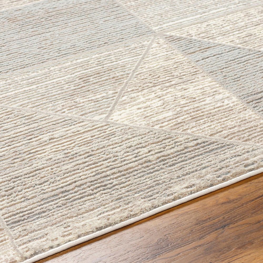 Surya Alder 1&#39;11&quot; x 3&#39;9&quot; Taupe, Tan, Ivory, Cream, Light Slate and Gray Area Rug, , large