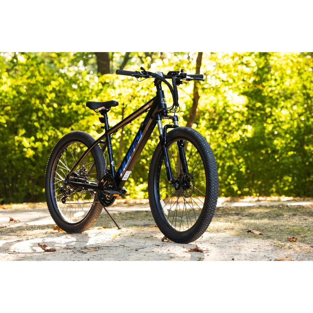Huffy Eventis 27.5&quot; Mountain E-Bike with 350W Motor in Matte Black, , large