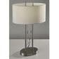 Adesso Duet Table Lamp in Brushed Steel, , large