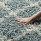 Safavieh Dallas Shag SGD258C-212 2"3" x 12" Seafoam/Ivory Runner, , large