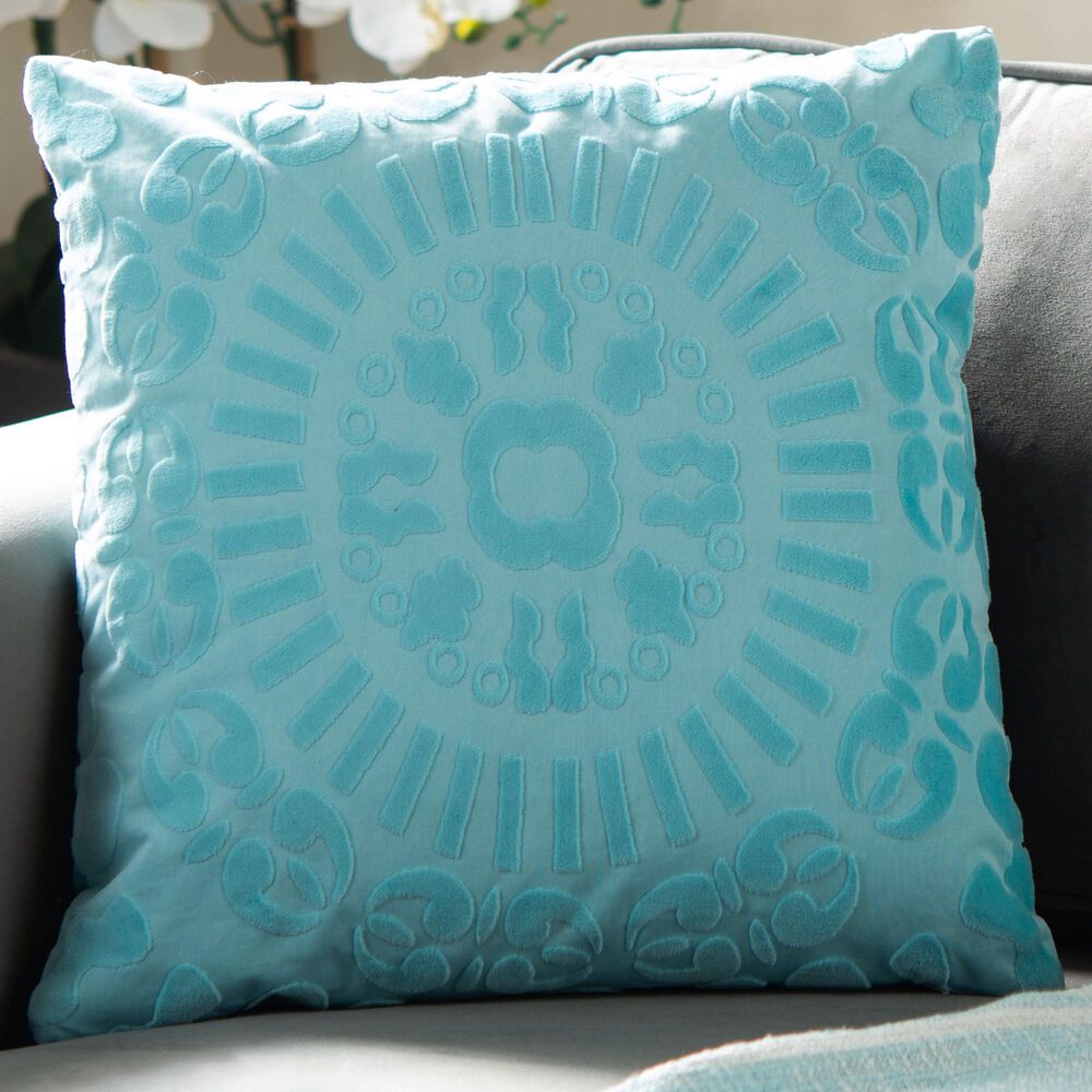 Safavieh Shayla 18&quot; Pillow in Blue, , large