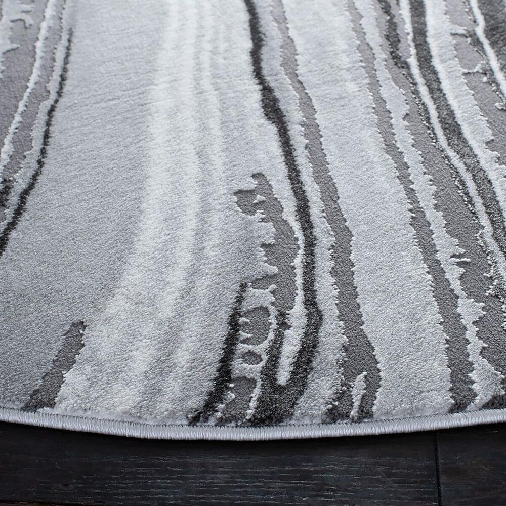 Safavieh Craft 6&#39;7&quot; Round Light Grey and Grey Area Rug, , large