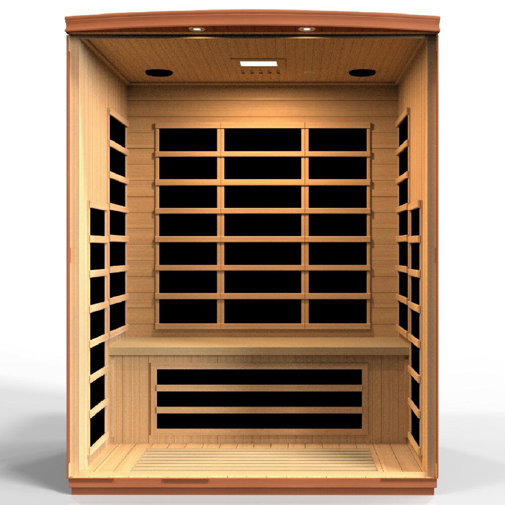 EZlife 3 Person ULTRA Low EMF (under 3MG) Far Infrared Sauna. INCLUDES 2 Backrests, , large