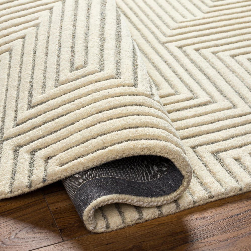 Surya Brook 2&#39; x 3&#39; Beige and Medium Gray Area Rug, , large