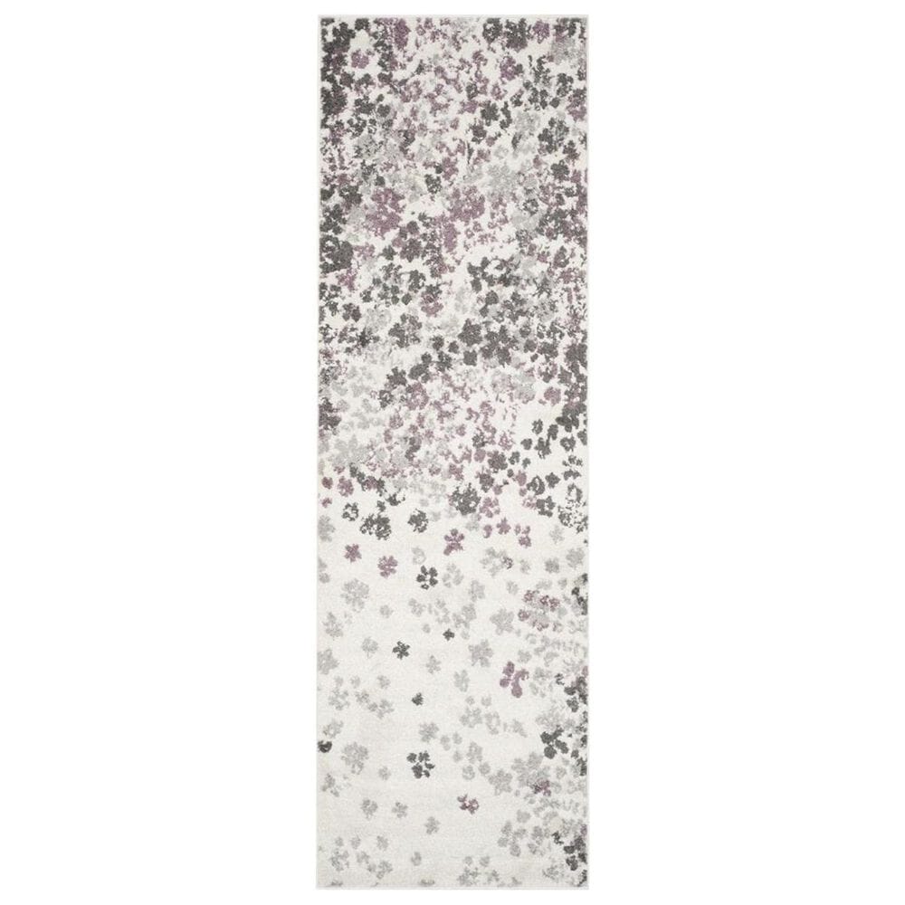 Safavieh Adirondack ADR115L 2"6" x 10" Ivory and Purple Runner, , large