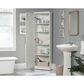 Sauder Homeplus 5-Shelf Corner Storage Cabinet in Soft White, , large
