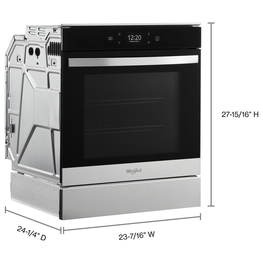 Whirlpool 24&quot; Single Electric Wall Oven with Convection in Fingerprint Resistant Stainless Steel, , large