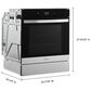 Whirlpool 24" Single Electric Wall Oven with Convection in Fingerprint Resistant Stainless Steel, , large