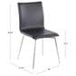 Lumisource Mason Swivel Side Chair with Camel Upholstered in Brushed Stainless Steel (Set of 2), , large