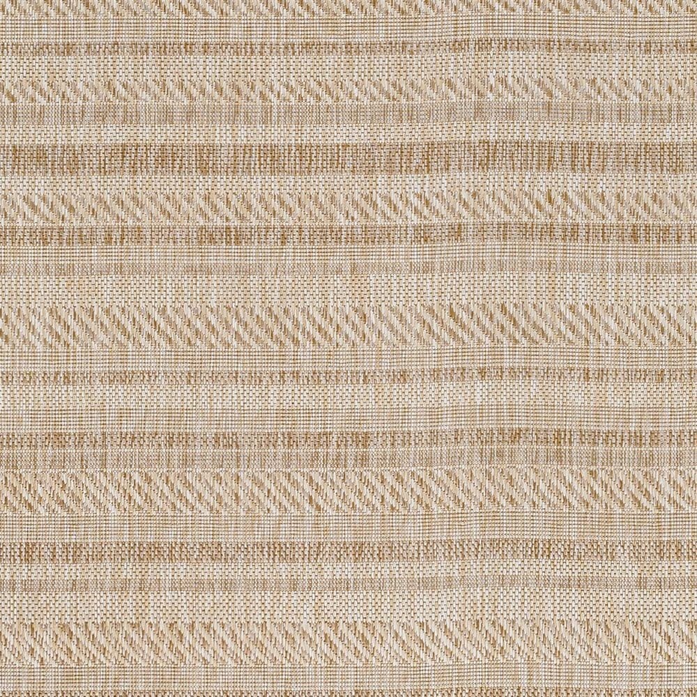 Surya Eagean EAG-2409 Light Beige, Brown, Cream and Light Brown 6&#39;7&quot; Round Indoor/Outdoor Area Rug, , large