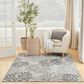 Nourison Garden Oasis Nautical Grey 4" x 6" Indoor/Outdoor Area Rug, , large