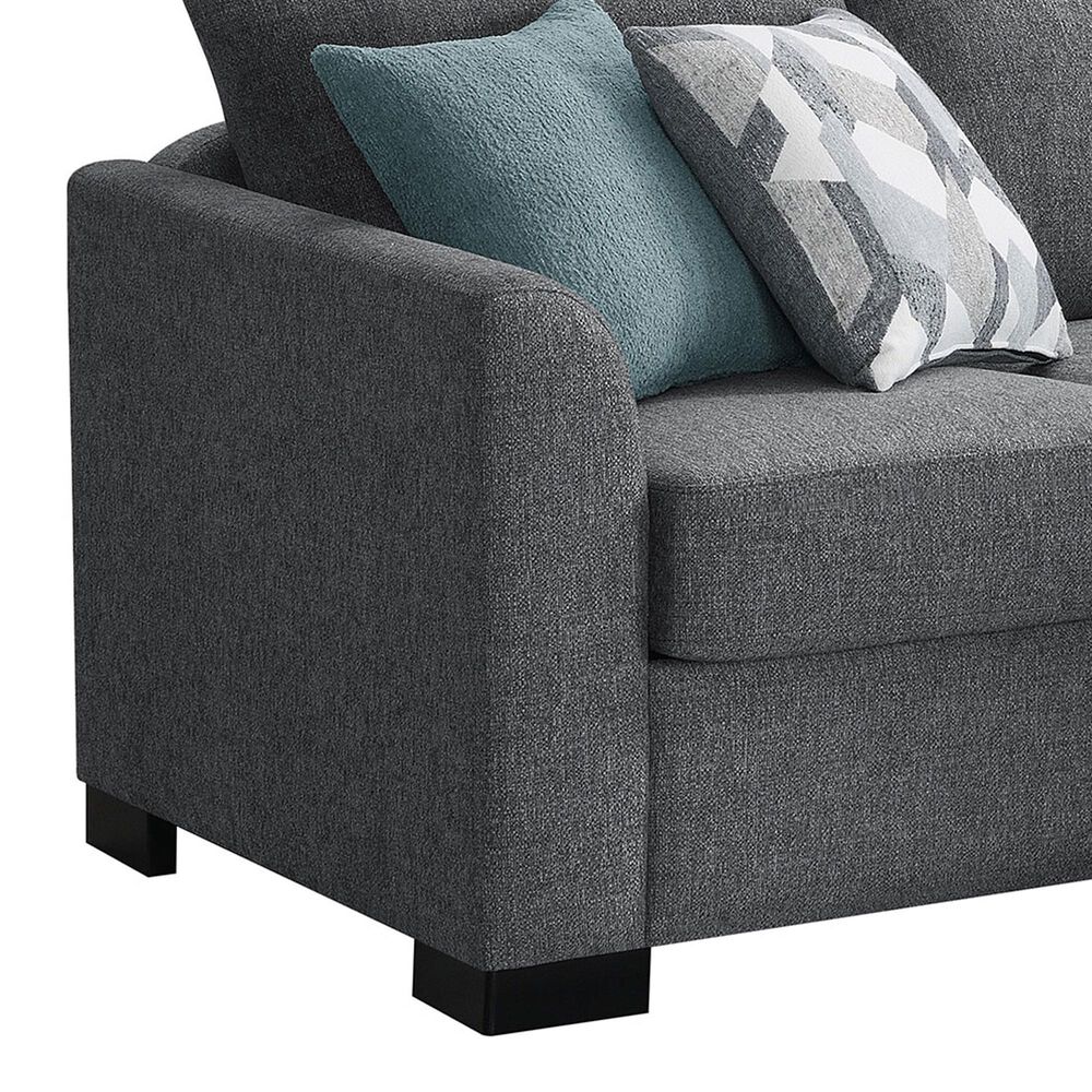 Coaster Storey 2-Piece Stationary Reversible Sleeper Sectional in Grey, , large