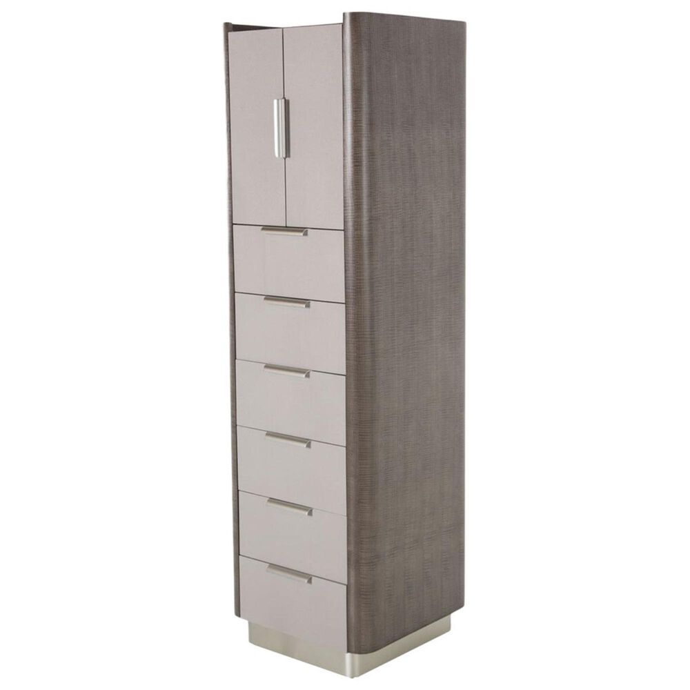 Vista Haus Roxbury Park Lingerie Chest in Slate and Brushed Nickel, , large