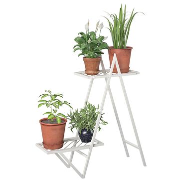 DHP Wallflower Plant Stand in White, , large