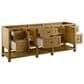 James Martin Breckenridge 84" Double Bathroom Vanity in Light Natural Oak with 3 cm Eternal Jasmine Pearl Top and Rectangular Sinks, , large
