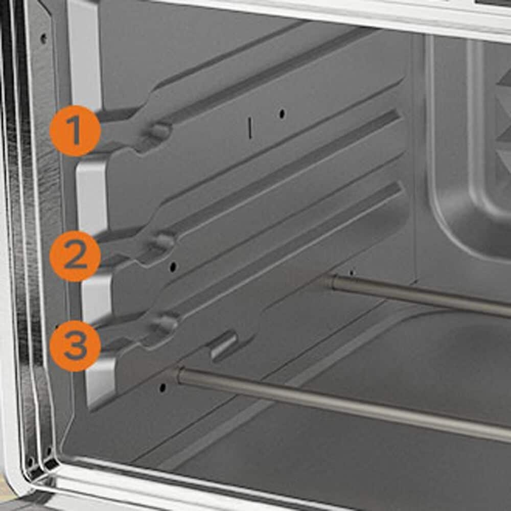 HOMLUX 16 Qt Air Fryer Toaster Oven in Silver, , large