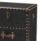 Baxton Studio Agatha 2-Drawer Storage Trunk in Black, , large