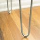 Walker Edison Hairpin 42" Writing Desk in Chrome and White, , large