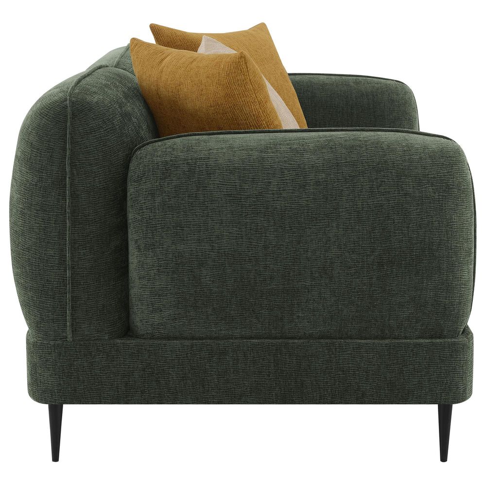 Coaster Jade Stationary Loveseat in Green, , large