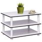 HOMLUX 3-Tier Turn-N-Tube Coffee Table in White, , large